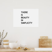 Poster La beauté dans la simplicité (Cuisine)