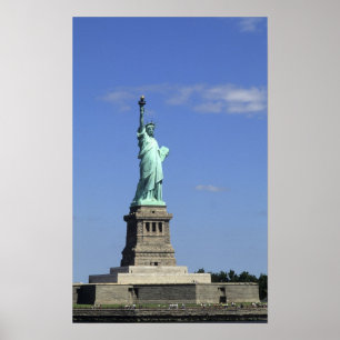 Poster La beauté de la célèbre Statue de la Liberté sur