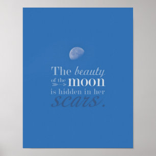 Poster La beauté de la lune : Elle cicatrices par Kelly