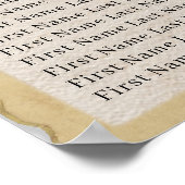 Poster La beauté de la nature Fleurs botaniques & Mariage (Coin)