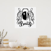 Poster La beauté de l'art des ongles (Cuisine)