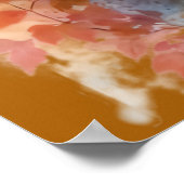 Poster La beauté de Wolf Nature de l’aquarelle (Coin)