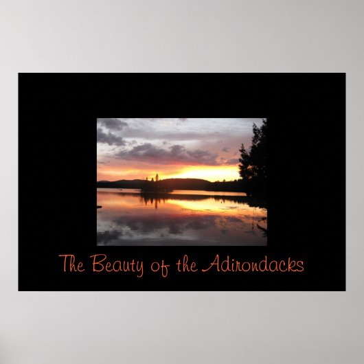 Poster La beauté des Adirondacks (Devant)