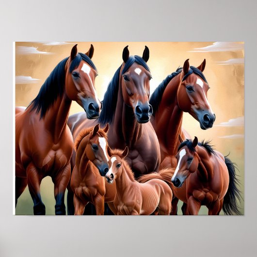 Poster La beauté des chevaux américains (Devant)