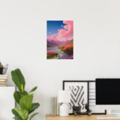 Poster La beauté majestueuse d'une rivière (Bureau à domicile)