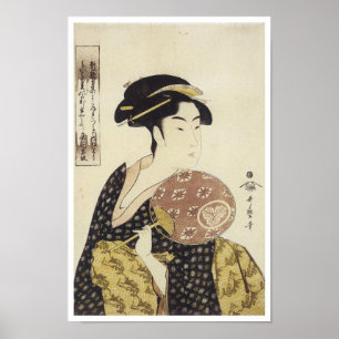 Poster La Beauté Ohisa, Utamaro, 1792-1795