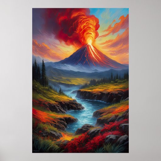 Poster La beauté perturbée par l'éveil volcanique (Devant)