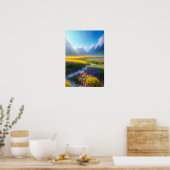 Poster La beauté vibrante d'un champ de fleurs (Cuisine)