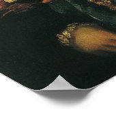 Poster La Bella, Duchesse d'Urbino par Titien (Coin)