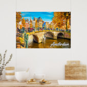 Poster La belle Amsterdam, Pays-Bas (Cuisine)