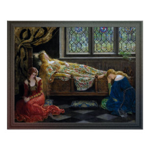 Poster La Belle au bois dormant par John Collier