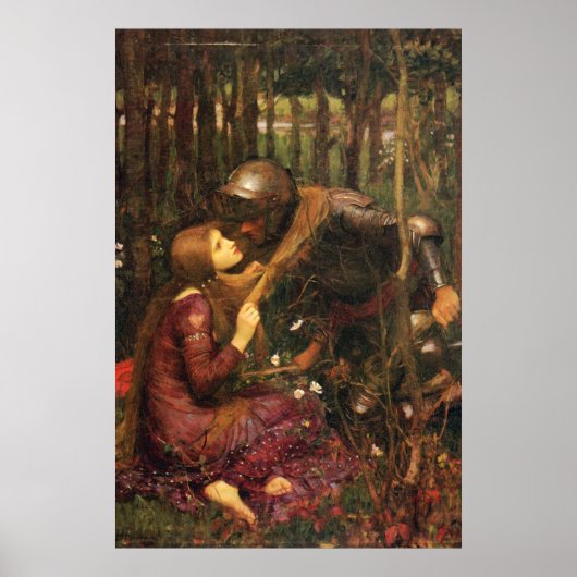 Poster La Belle Dame sans Merci, par J W Waterhouse (Devant)