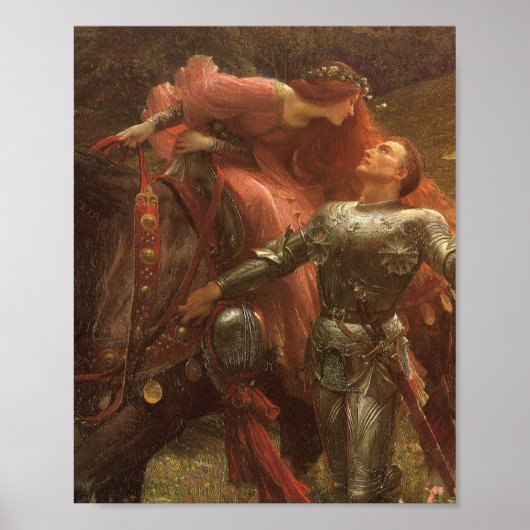 Poster La Belle Dame sans merci Sir Frank Dicksee (Devant)