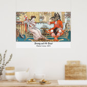 Poster La Belle et la Bête légendée victorienne (Cuisine)