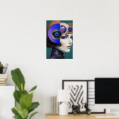 Poster La belle femme Abstraite (Bureau à domicile)