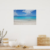 Poster La belle plage de Kenepa Grandi à Curacao (Cuisine)