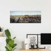 Poster La bénédiction du blé dans l'Artois, 1857 (Bureau à domicile)