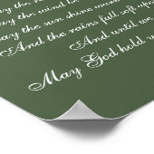 Poster La Bénédiction Irlandaise Peut Monter La Route Pou (Coin)