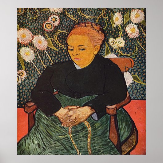 Poster La Berceuse (Augustine Roulin) 1889 (Devant)