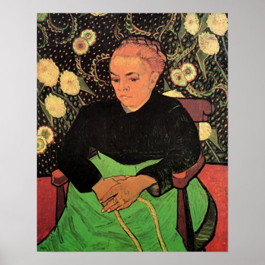 Poster La Berceuse (Augustine Roulin) de Vincent van Gogh (Devant)