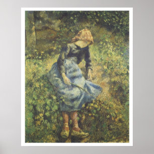 Poster La Bergère, 1881 Camille Pissarro