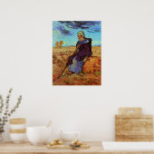 Poster La Bergère (après Millet) par Vincent van Gogh (Cuisine)