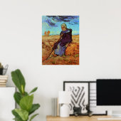 Poster La Bergère (d'après Millet) par Vincent van Gogh (Bureau à domicile)
