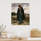 Poster "La Bergère"~Poster Collie Bordure (Cuisine)