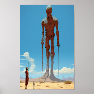 Poster La Bible David et Goliath Moebius Illustration Po