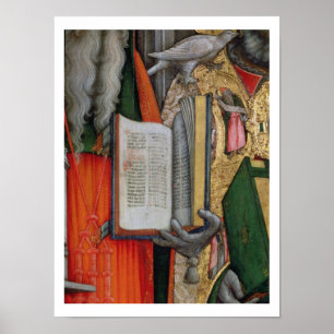 Poster La Bible de Saint Jérôme et la colombe de Saint Gr