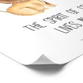 Poster La Bible Enfant Verse L'Esprit de Dieu vit en moi (Coin)