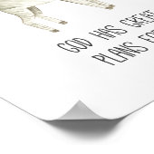 Poster La Bible Enfante Verse Dieu A De Grands Plans Pour (Coin)