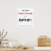 Poster La Bible littérale est une horreur (Cuisine)