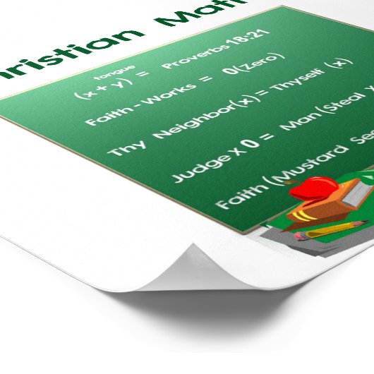 Poster La Bible Math (Coin)