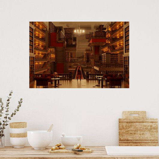 Poster La bibliothèque éternelle (Cuisine)