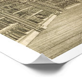 Poster La Bibliothèque, gravée par Godfrey, de 'Descripti (Coin)