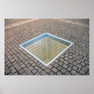 Poster La Bibliothèque vide, Berlin, Allemagne