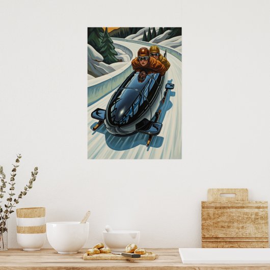 Poster LA BOBEUSE (Le Bobsledder) (Cuisine)