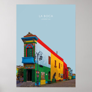 Poster La Boca, Argentine Travel Artwork
