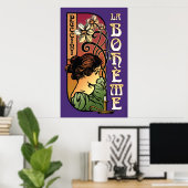 Poster La Boheme, Opéra (Bureau à domicile)
