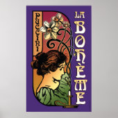 Poster La Boheme, Opéra (Devant)