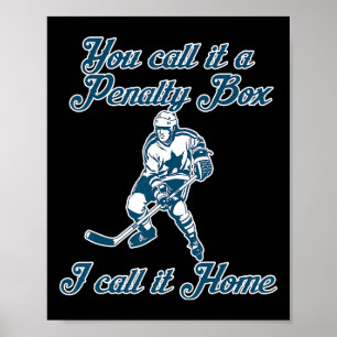 Poster La boîte de pénalité Accueil Funny Hockey