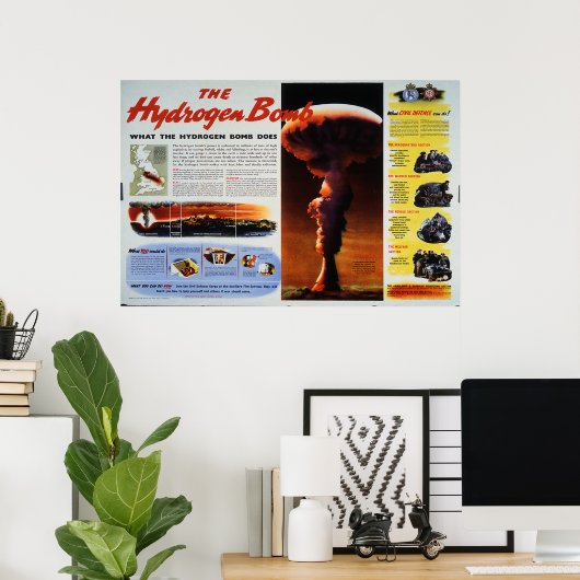 Poster La bombe d'hydrogène (Bureau à domicile)
