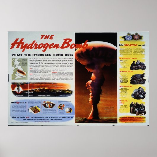 Poster La bombe d'hydrogène (Devant)
