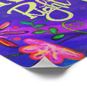 Poster La Bonne Chose Plutôt Florale Purple Inspiriity (Coin)