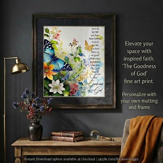 Poster La bonté de Dieu