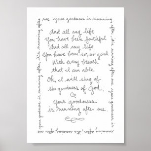 Poster La bonté de Dieu Imprimer