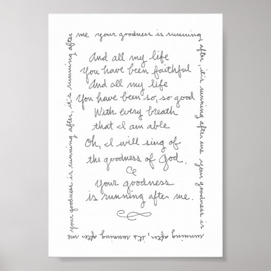 Poster La bonté de Dieu Imprimer (Devant)