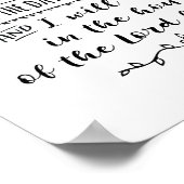 Poster La bonté et la miséricorde me suivront certainemen (Coin)