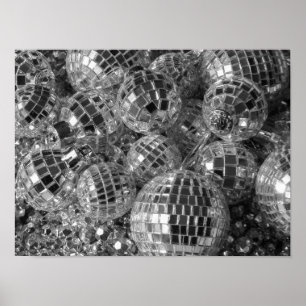 Poster La boule brillante de disco ornemente la photo